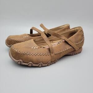 Skechers Relaxed Fit Bikers Free Thinker Flats Mary Jane Comfort Women's Size 7